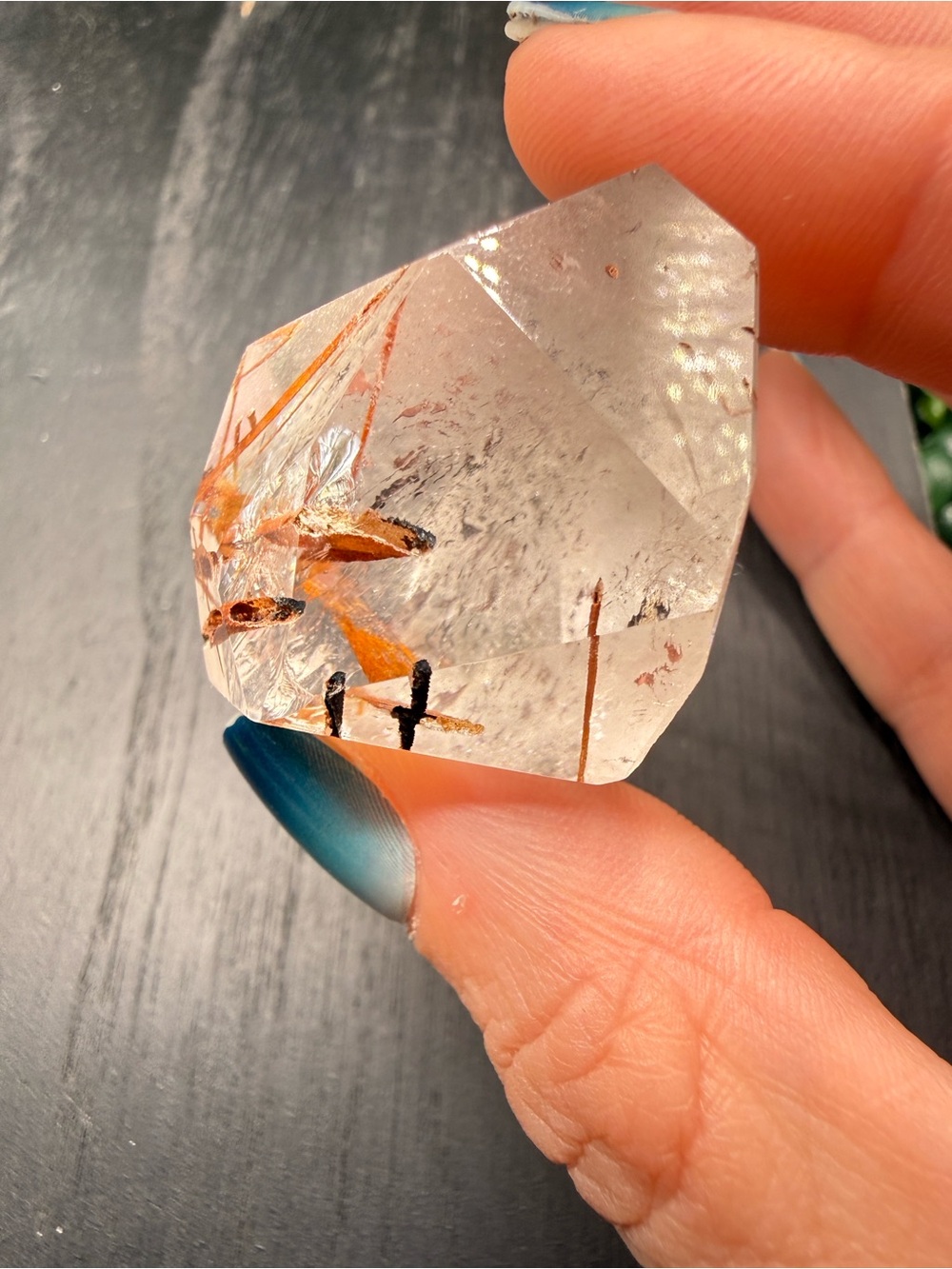 Red Rutilated Quartz Freeform - Picture 5 of 10